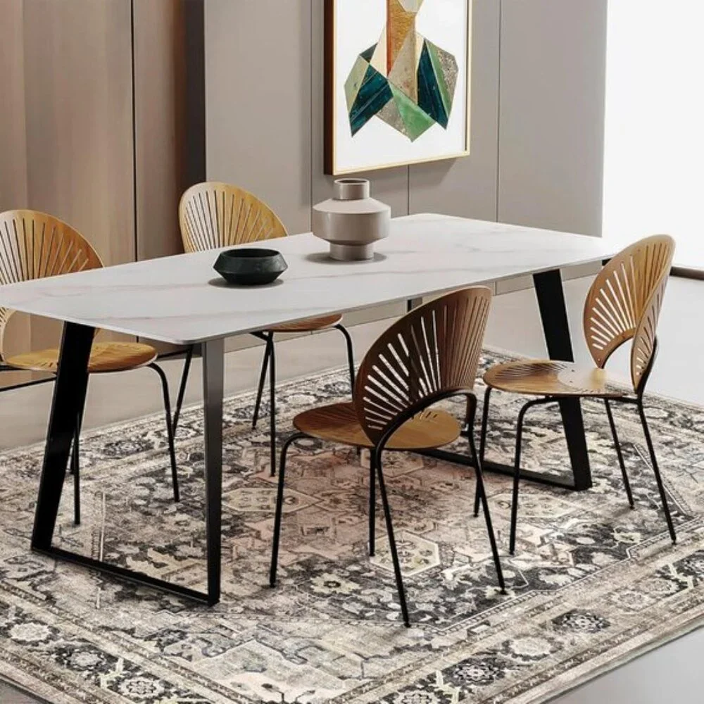 New 3x5 Washable Area Rug, Thin Vintage Non-Slip Carpet for Home & Room Decor
